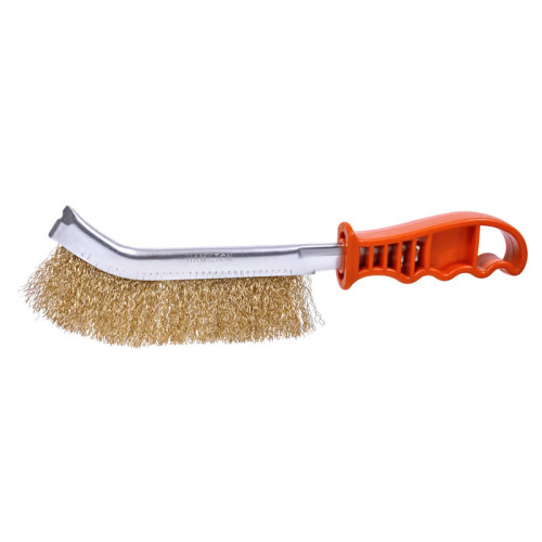 CEPILLO MANGO PLASTICO BRONCEADO
