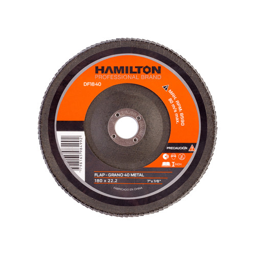 DISCO FLAP 180 MM GRANO 40 METAL