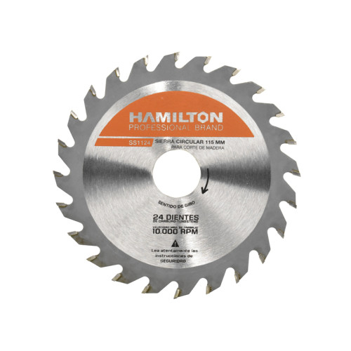 DISCO PARA MADERA 115MM - 24 DIENTES