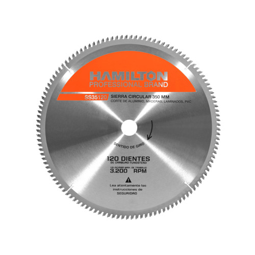 SIERRA CIRCULAR 350MM-120 DIENTES PARA ALUMINIO
