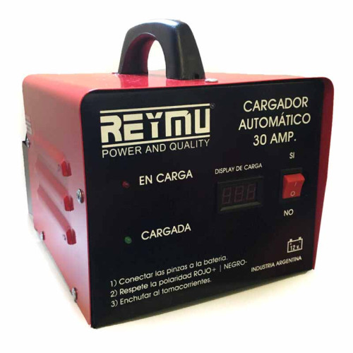 CARGADOR  BATERIAS 30A C/AMPE. C/DISPLAY DIGITAL  XXX