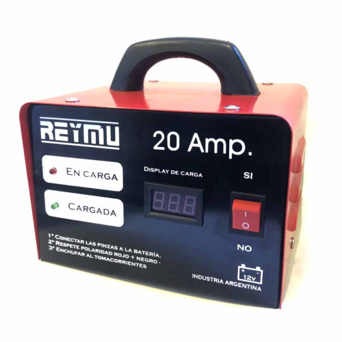 CARGADOR  BATERIAS 20A C/AMPE. C/DISPLAY DIGITAL  XXX