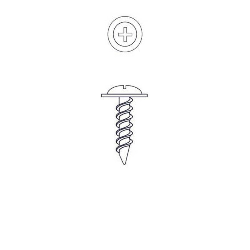 TORNILLO AUTOPER. FLANGEADA AGUJA 08 x 1" [Caja x 1.500 uni] [04]