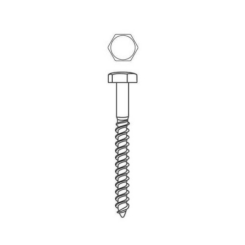TIRAFONDOS HEX. 3/16" x 3" [Caja x 450uni] L [009]