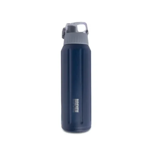 TERMO BOTELLA 600ML AZUL ACERO INOXIDABLE. BREMEN®