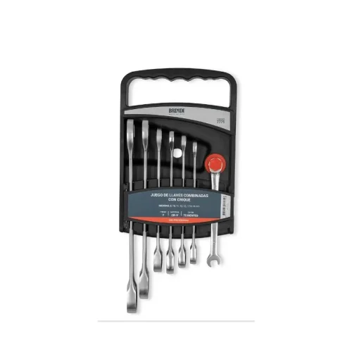 JUEGO DE LLAVES COMBINADAS CON CRIQUE (7 PZS) BREMEN®