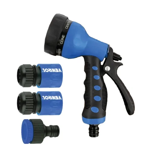 Kit hidropistola multifunción 7 posiciones y acople para manguera ½’’