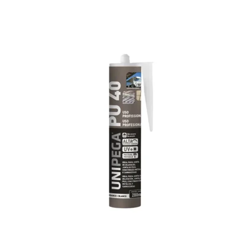 SELLADOR DE POLIURETANO HIBRIDO PU40 BLANCO CARTUCHO 280ML.