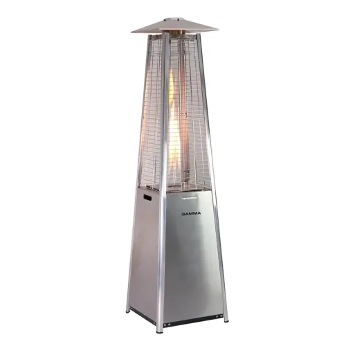 CALEFACTOR EXTERIOR PIRAMIDAL INOXIDABLE