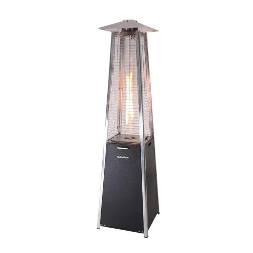 CALEFACTOR EXTERIOR PIRAMIDAL NEGRO