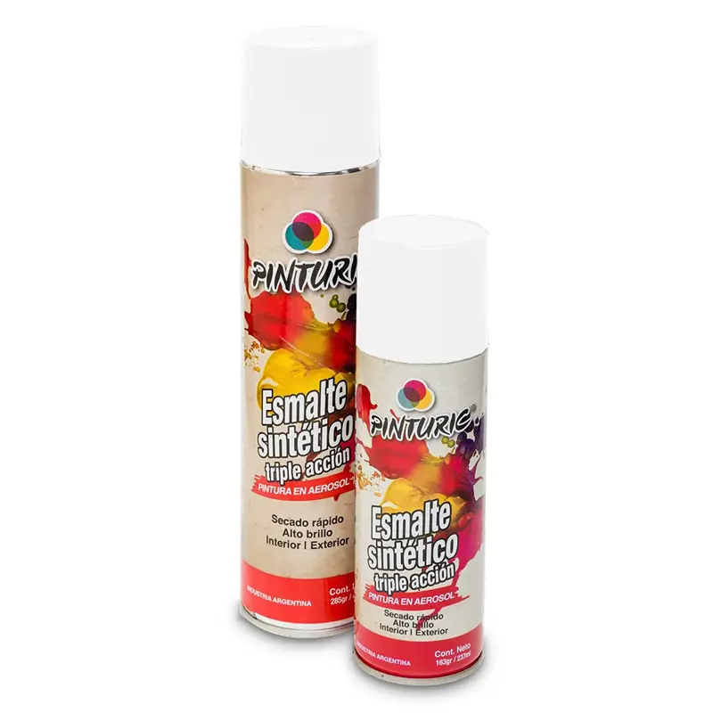 PINTURA BLANCO BRILLANTE 160GR-240ML PINTURIC C/U (6)