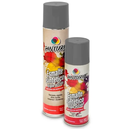 PINTURA GRIS OSCURO 160GR-240ML PINTURIC C/U (6)