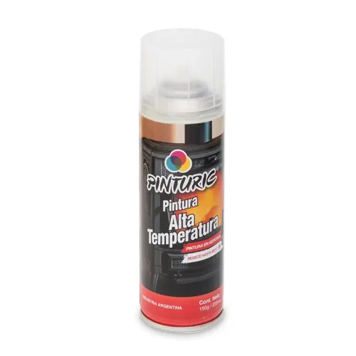 PINTURA A.TEMP NEGRO 160GR-237ML PINTURIC C/U (6)