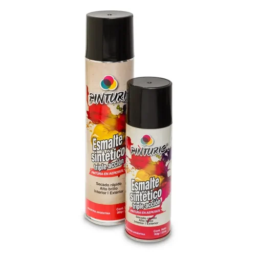 PINTURA NEGRO SATINADO 250GR-350ML PINTURIC C/U (6)