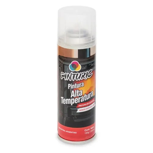 PINTURA A.TEMP NEGRO 250GR-350ML PINTURIC C/U (6)
