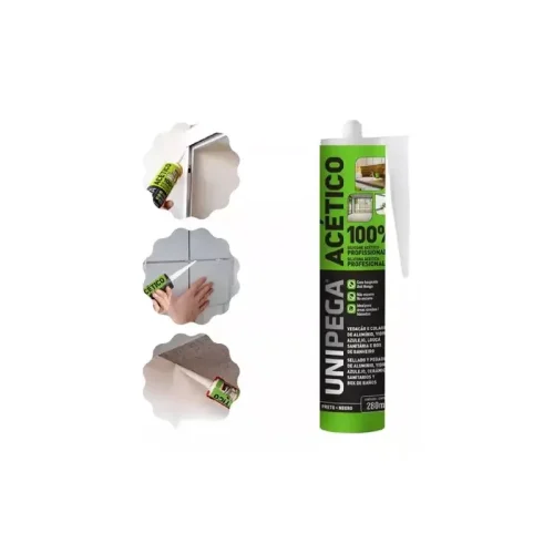 UNIPEGA SILICONA ACETICA 100% PRO BLANCO - CARTUCHO 280ML - Imagen 2