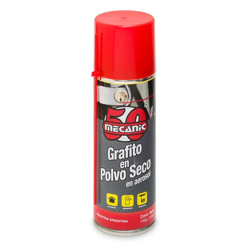 GRAFITO POLVO SECO 240ML MECANIC C/U (12)