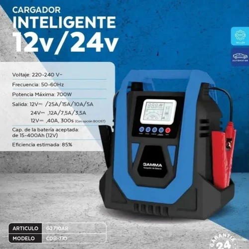 CARGADOR DE BATERIAS 12V / 40A  INTELIGENTE - Imagen 2