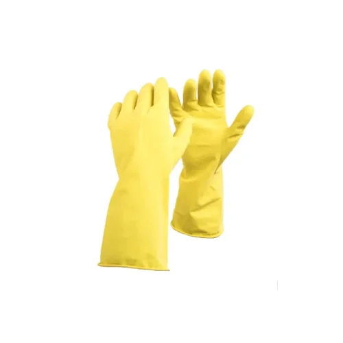 GUANTE LATEX DOMESTICO AMARILLO TALLE 8. C/U (10)