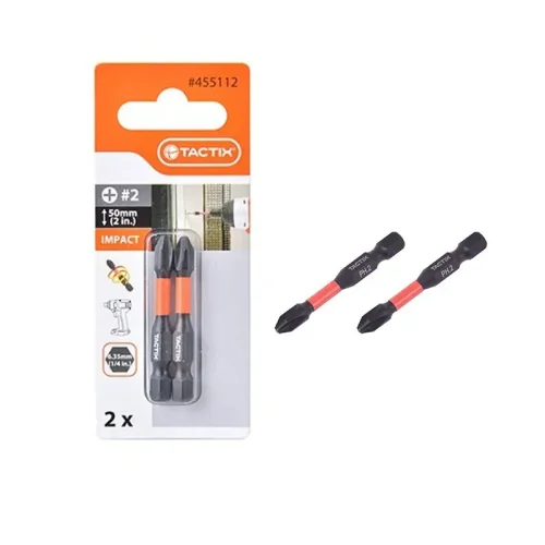 PUNTA ATORNILLADOR 50MM PH2 1/4" (X2U) TACTIX