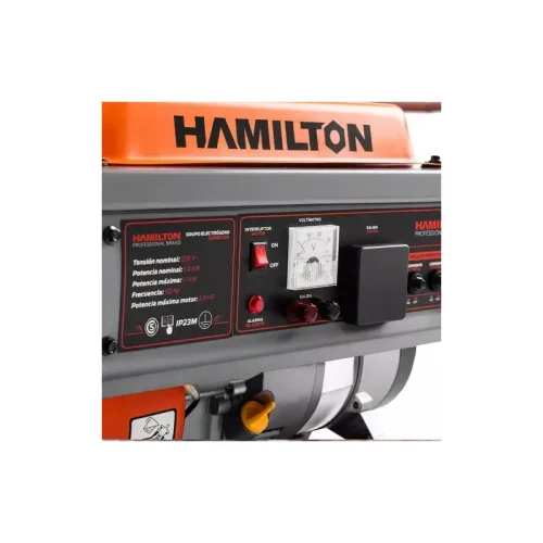 GRUPO ELECTROGENO 2.9 HP 1.100W MONOFÁSICO EXPLOSIÓN HAMILTON - Imagen 2