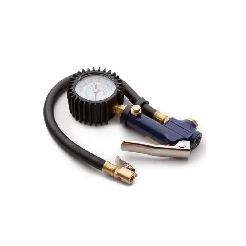 INFLADOR DE NEUMATICOS CON MANOMETRO (ALUMINIO Y BRONCE) BREMEN®