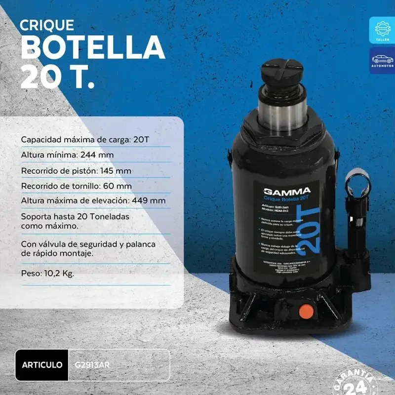 CRIQUE BOTELLA 20 TONELADAS - Imagen 2