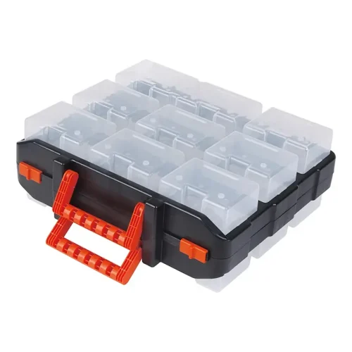 CAJA DE HERRAMIENTAS 13" DOBLE CARA C/ORGANIZADORES 16PZS. TACTIX