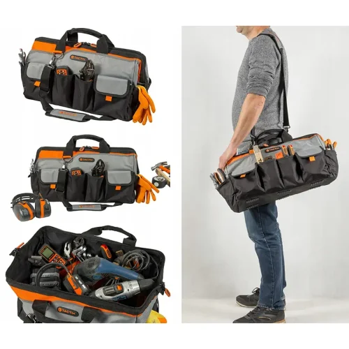 BOLSO DE HERRAMIENTAS CON BOCA DE PUERTA DE 20". TACTIX - Imagen 2