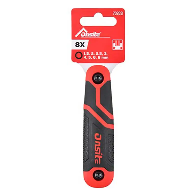 JUEGO LLAVES HEXAGONALES MILIMETRICAS X8U T/NAVAJA. ONSITE - Imagen 3