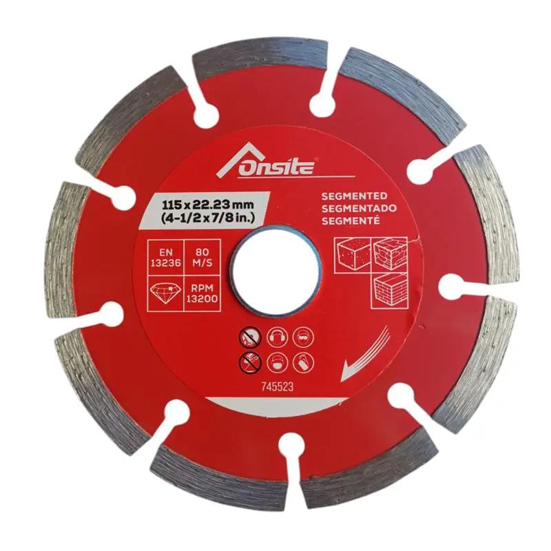 DISCO DIAMANTADO SEGMENTADO 115X22.23MM SECO. ONSITE