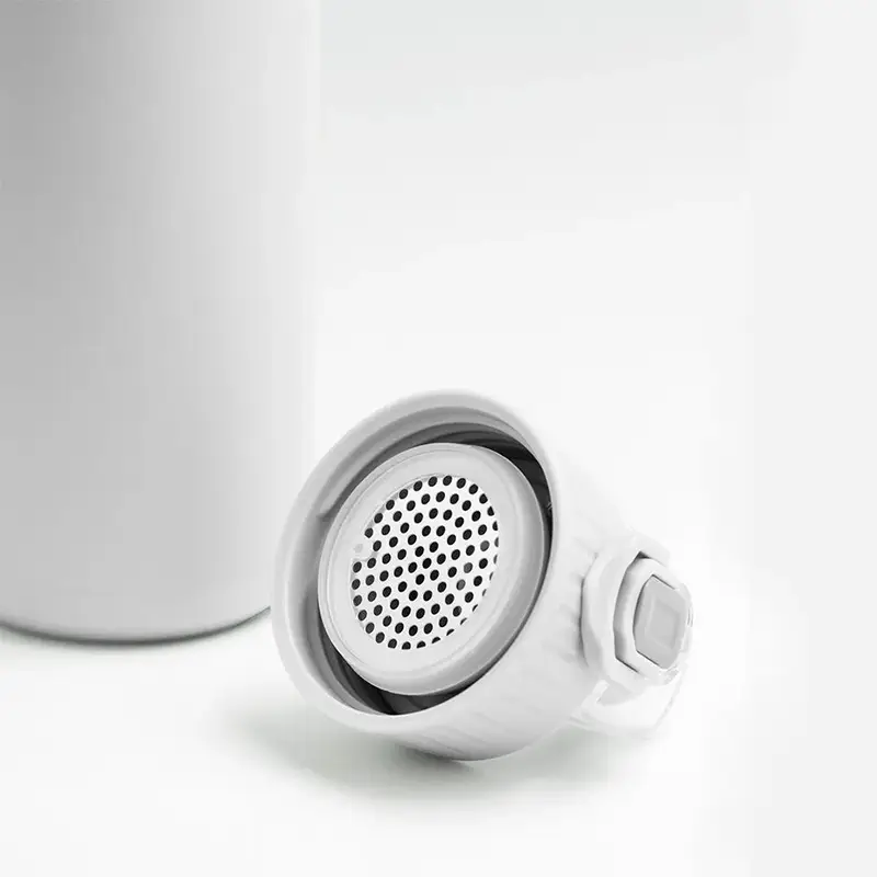 TERMO BOTELLA 600ML GRIS ACERO INOXIDABLE. BREMEN® - Imagen 4