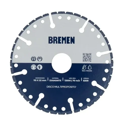 DISCO DIAM. BREMEN®  4-½" MULTIPROPOSITO (115X22MM)