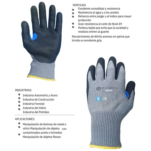GUANTE CUTEX MAX NITRO ANTICORTE XXX. PAMPERO - Imagen 3
