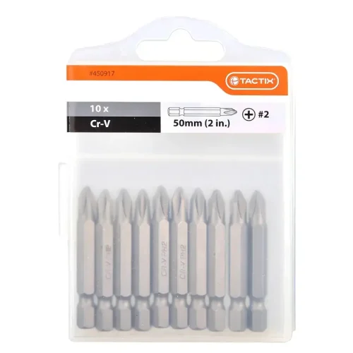 PUNTA ATORNILLADOR 50MM PH2 C/U(10U) CR-V. TACTIX