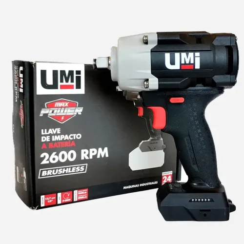 LAVE DE IPMPACTO 13MM A BATERIA ENC.1/2" 70NM 2600RPM. UMI - Imagen 3