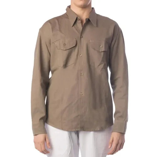 CAMISA DE TRABAJO BEIGE ECONOMICA XXX. PAMPERO