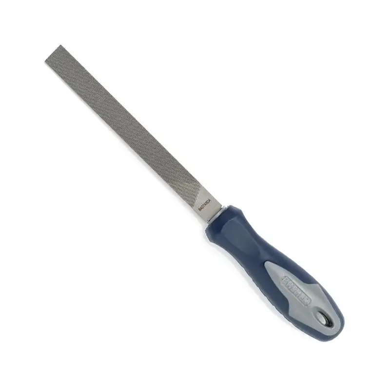 LIMA PLANA BASTARDA 6" C/CABO Y BLISTER. BREMEN®