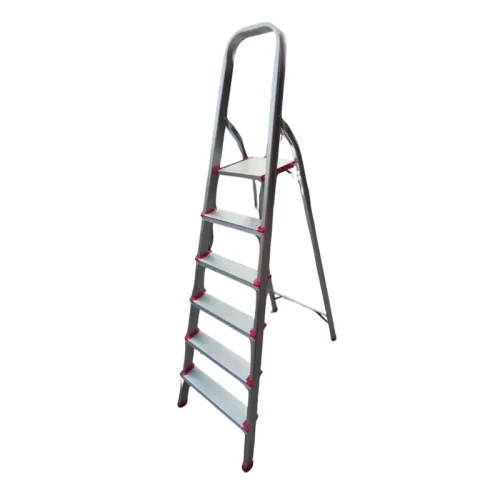 ESCALERA FAMILIAR 6 ESCALONES DE ALUMI. CAPA. CARGA H. 150KG. REYMU
