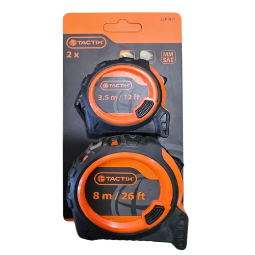 JUEGO CINTAS METRICAS 2PSZ. 3.5M / 8M. TACTIX