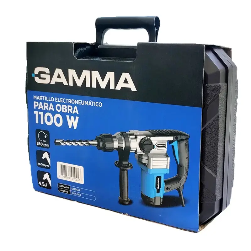 MARTILLO ELECTRONEUMATICO 1100W 4.5J 28MM 850RPM - Imagen 4