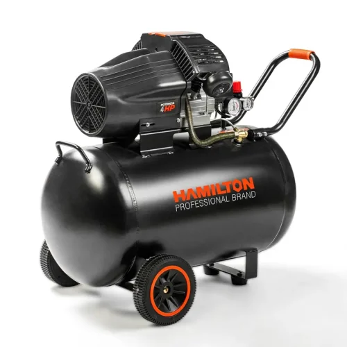 COMPRESOR DE AIRE 100L 4HP MOFOF. BICILINDRICO BAJA. HAMILTON