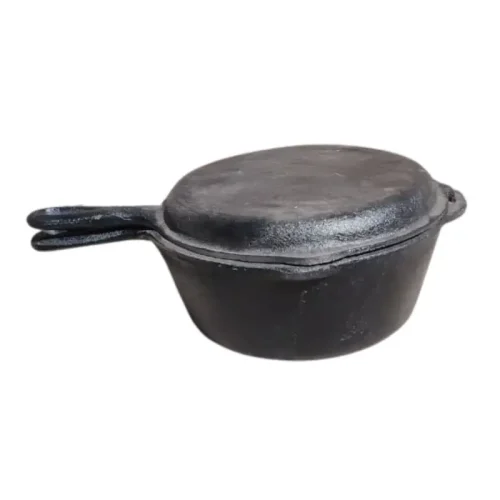 OLLA SARTEN CON TAPA HORNO HOLANDES HIERRO FUNDIDO