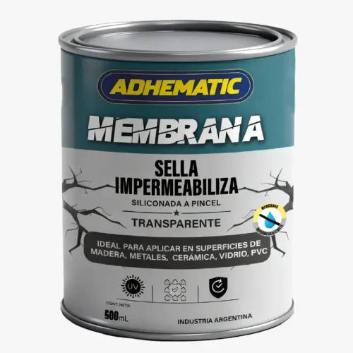 MEMBRANA SELLA IMPER. TRANSPARENTE 500ML. ADHEMATIC C/U (6).