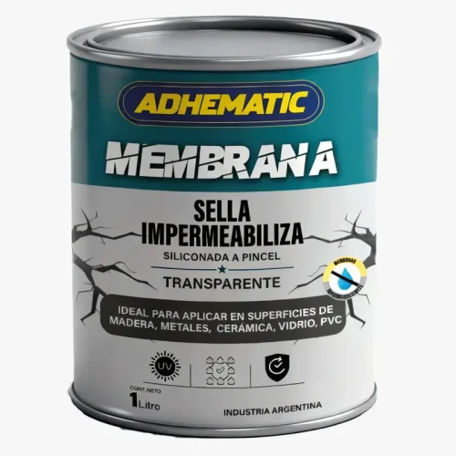MEMBRANA SELLA IMPER. TRANSPARENTE 1L. ADHEMATIC C/U (6).