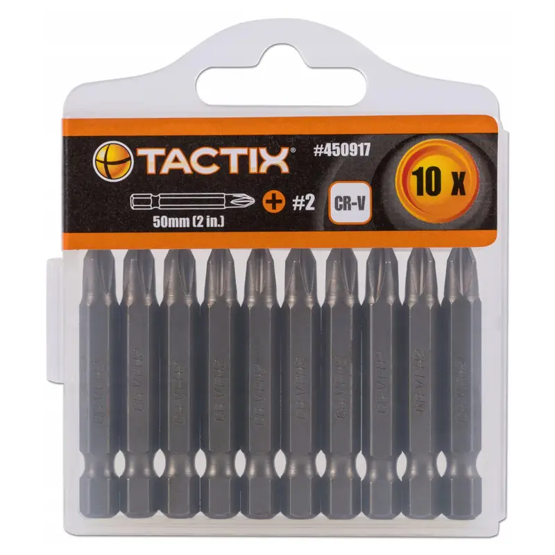 PUNTA ATORNILLADOR 50MM PH2 C/U(10U) CR-V. TACTIX