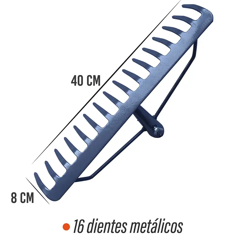 RASTRILLO METALICO 16 DIENTES. VENROL - Imagen 2