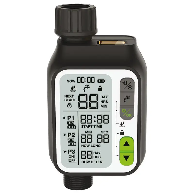 TIMER TEMPORIZADOR RIEG 3/4" Y 1/2" C/SENSOR LLUVIA. KONAN