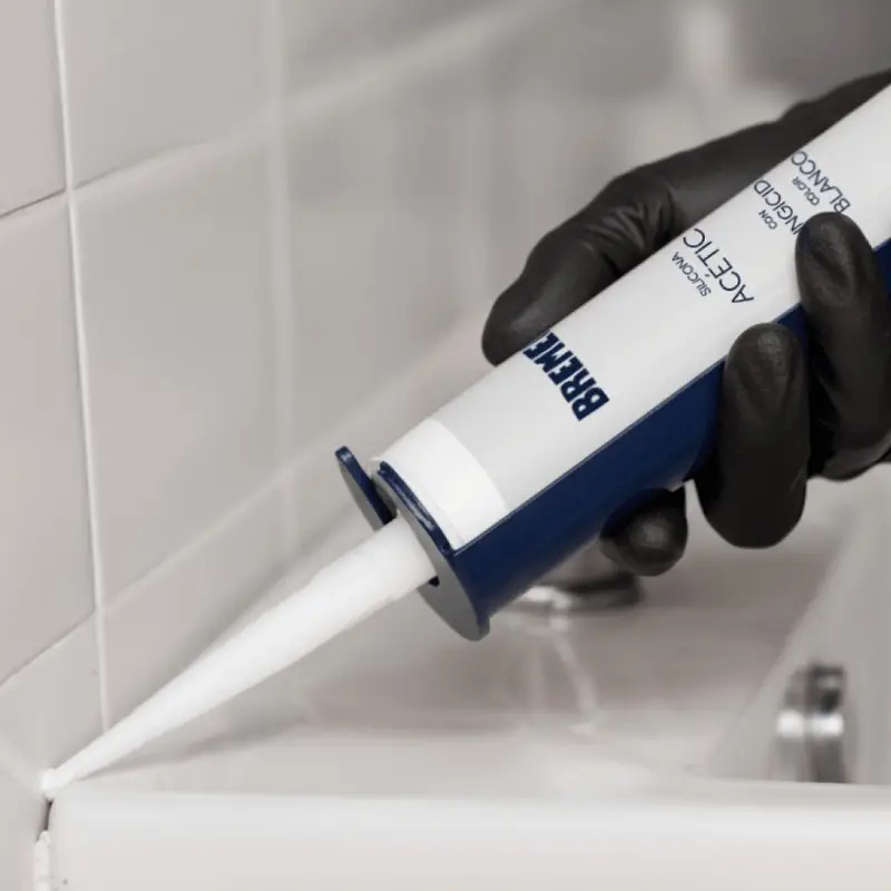 SILICONA ACETICA CON FUNGICIDA 280ML BLANCA. BREMEN® - Imagen 2