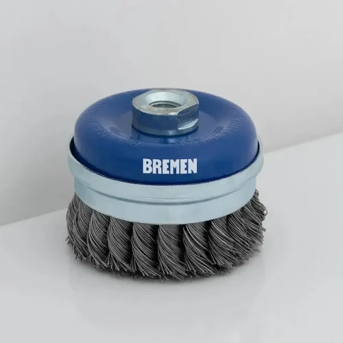 CEPILLO COPA TRENZADO 4" INDUS. PARA AMOLADORA ANGU. BREMEN®